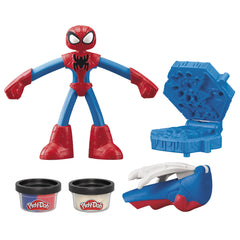 Play-Doh Marvel Spider-Man Thwip Squisher Set with Bendy Action Figure, Imagination Ages 4+