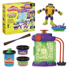 Play-Doh Teenage Mutant Ninja Turtles Mutation Station Playset, Bendy 4-Inch Donnie Action Figure
