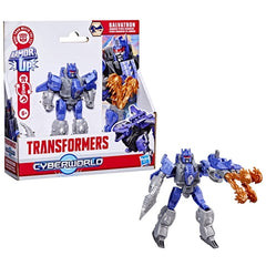 Transformers CYBERWORLD Galvatron Armored Cyber Changers 4-Inch Action Figure, Robot Toys Ages 6+