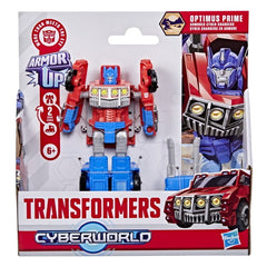 Transformers CYBERWORLD Optimus Prime Armored Cyber Changers 4-Inch Action Figure