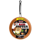 Red Copper 10in Fry Pan, Ceramic Non-Stick Skillet, Scratch Resistant