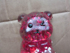Taba Jelly Squishies Fuzzy Wuzzy - FuFu Squeeze Figure with Custom Decorations - Stretchy Sticky Novelty Collectible with Reusable Storage Pouch