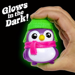 Schylling NeeDoh Squishmas Polar Glow Penguin - Random Color 1 pack