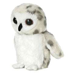 Aurora® Adorable Mini Flopsie™ Snowy Owl Stuffed Animal - Mini Companions Ready for Playful Adventures - for Kids All Ages, Toddlers, Adults, and Families - White 7 Inches
