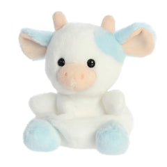 Aurora® Adorable Palm Pals™ Skyla Blueberry Cow™ Stuffed Animal - Fun Collectible Plush for Kids and Adult Collectors - Perfect for Decorating Rooms and Birthday Gifts - Blue 4.5 Inches