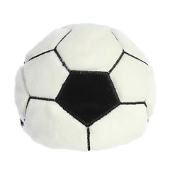 Aurora® Adorable Palm Pals™ Striker Soccerball™ Stuffed Animal - Fun Collectible Plush for Kids and Adult Collectors - Perfect for Decorating Rooms and Birthday Gifts - Black 4 Inches