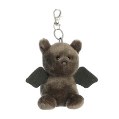 Aurora® Adorable Palm Pals™ Luna Bat™ Clip-On - Fun Collectible Plush for Kids and Adult Collectors - Perfect for Decorating Rooms and Birthday Gifts - Black 4 Inches