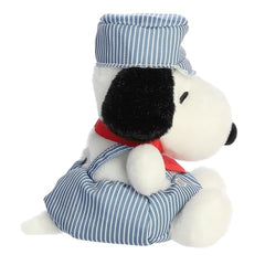 Aurora Peanuts Palm Pals 6" Train Engineer Snoopy Adorable Plush