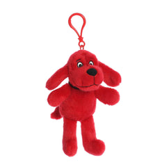 Aurora® Playful Clifford® Clifford Clip-On Stuffed Animal - Childhood Nostalgia - Lasting Companionship - Red 6 Inches