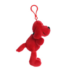 Aurora® Playful Clifford® Clifford Clip-On Stuffed Animal - Childhood Nostalgia - Lasting Companionship - Red 6 Inches