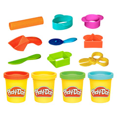 Play-Doh Starter Set 9-Piece Kit with Storage Tote & 4 Compound Cans, Ages 3+