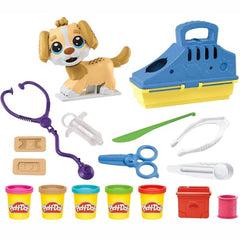 Play-Doh Care 'n Carry Vet Playset Ages 3+ with Toy Dog, Storage, 10 Tools, and 5 Compound Colors