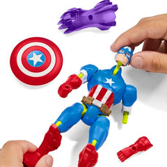 Marvel MixMashers Captain America Custom Avengers Mix-and-Match Action Figure & Accessories