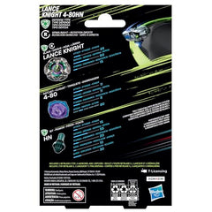 Beyblade X Lance Knight 4-80HN Starter Pack Set with Defense Type Right-Spinning Top and Launcher