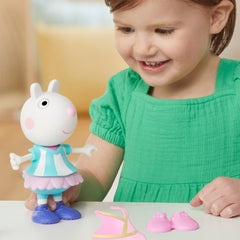Peppa Pig Suzy Sheep-Up Figure with 6 Easy-On Fashion Accessories, Preschool Toy Ages 3+