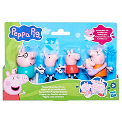PEPPA PIG Peppa's Family of Five with Baby Evie, Poseable Figures Hold Hands, Preschool Toy Ages 3+