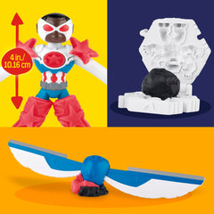Play-Doh Marvel Captain America Moto-Slicer Playset with Bendy Action Figure