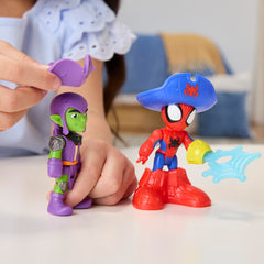 Spidey and HIS Amazing Friends Marvel Water-Webs Webs Ahoy Bubble Pirate Ship Toy, 3+ Years