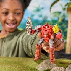 Transformers CYBERWORLD Dinobot Snarl Cyber Changers 4-Inch Action Figure, Robot Toys Ages 6+