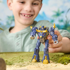 Transformers CYBERWORLD Megatron Cyber Changers 4-Inch Action Figure, Robot Toys Ages 6+