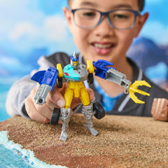 Transformers CYBERWORLD Sky-Byte Cyber Changers 4-Inch Action Figure, Robot Toys Ages 6+