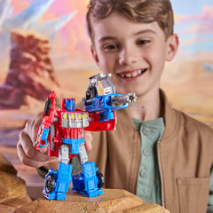 Transformers CYBERWORLD Optimus Prime Armored Cyber Changers 4-Inch Action Figure
