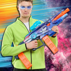 Nerf Loadout Galactic Commander Motorized Blaster, 3 Firing Modes, 3 Attachment Accessories, Ages 8+
