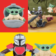 Play-Doh Star Wars: The Mandalorian Launching Speeder Playset, Imagination Toys Ages 4+