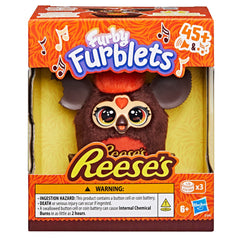 Furby Furblets REESE'S Peanut Butter Cup Mini 3-Inch Electronic Plush, Candy Toy 6+