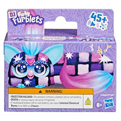 Furby DJ Furblets Dis-Co-Dazz Mini Electronic Plush Toy with Funny Stretchable Sound Effects & Music