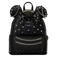 Loungefly Disney Minnie Mouse Studs and Chains Mini Backpack