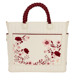 Loungefly Cream & Red Floral Tote Bag