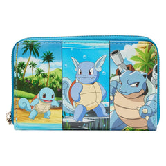 Loungefly Pockemon Squirtle Evolution Fauz Leather Zip Wallet
