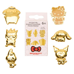 Loungefly Hello Kitty Sanrio 50th Anniversary Gold Mystery Box Pin