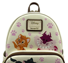 Loungefly Disney Aristocats Alice in Wonderland Cats Cat Mini Backpack