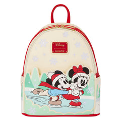 Loungefly Disney Mickey and Friends Ice Skating Holiday Mini Backpack