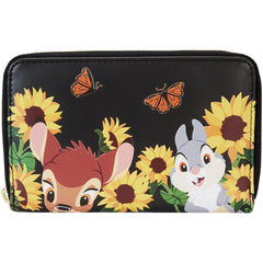 Loungefly Disney Bambi Sunflower Friends Zip Around Wallet