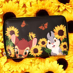 Loungefly Disney Bambi Sunflower Friends Zip Around Wallet