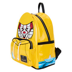 LOUNGEFLY IT Pennywise Raincoat Cosplay Glow Mini Backpack