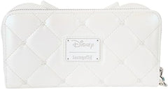 LOUNGEFLY Disney Minnie Mouse Iridescent Wedding Zip Around Wristlet Wallet
