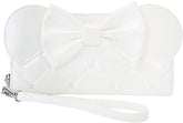 LOUNGEFLY Disney Minnie Mouse Iridescent Wedding Zip Around Wristlet Wallet