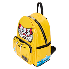 LOUNGEFLY IT Pennywise Raincoat Cosplay Glow Mini Backpack