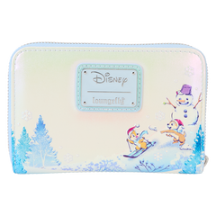 LOUNGEFLY Mickey & Friends Winter Wonderland Scene Zip Around Wallet