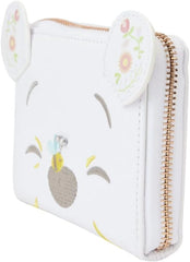 LONGEFLY Disney Winnie the Pooh Cosplay Folk Floral Zip Around Wallet