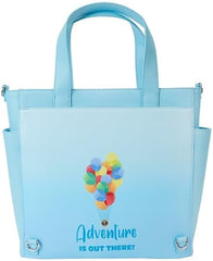 LOUNGEFLY Pixar Up 15th Anniversary Balloon House Convertible Backpack and Tote