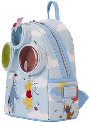 LOUNGEFLY Disney Winnie the Pooh and Friends Floating Balloons Double Strap Shoulder Bag
