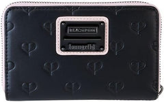 LOUNGEFLY Blackpink All Over Print Heart Faux Leather Zip Around Wallet