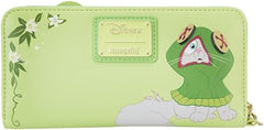 LOUNGEFLY Disney Princess and the Frog Lenticular Zip Around Wristlet Wallet