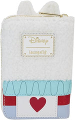 LOUNGEFLY Disney Alice in Wonderland White Rabbit Zip Around Wallet