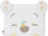 LONGEFLY Disney Winnie the Pooh Cosplay Folk Floral Zip Around Wallet